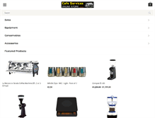 Tablet Screenshot of cafeservices.com.au